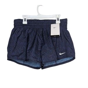 Nike Dri-Fit Running Shorts Small Midnight Navy Animal Print NWT